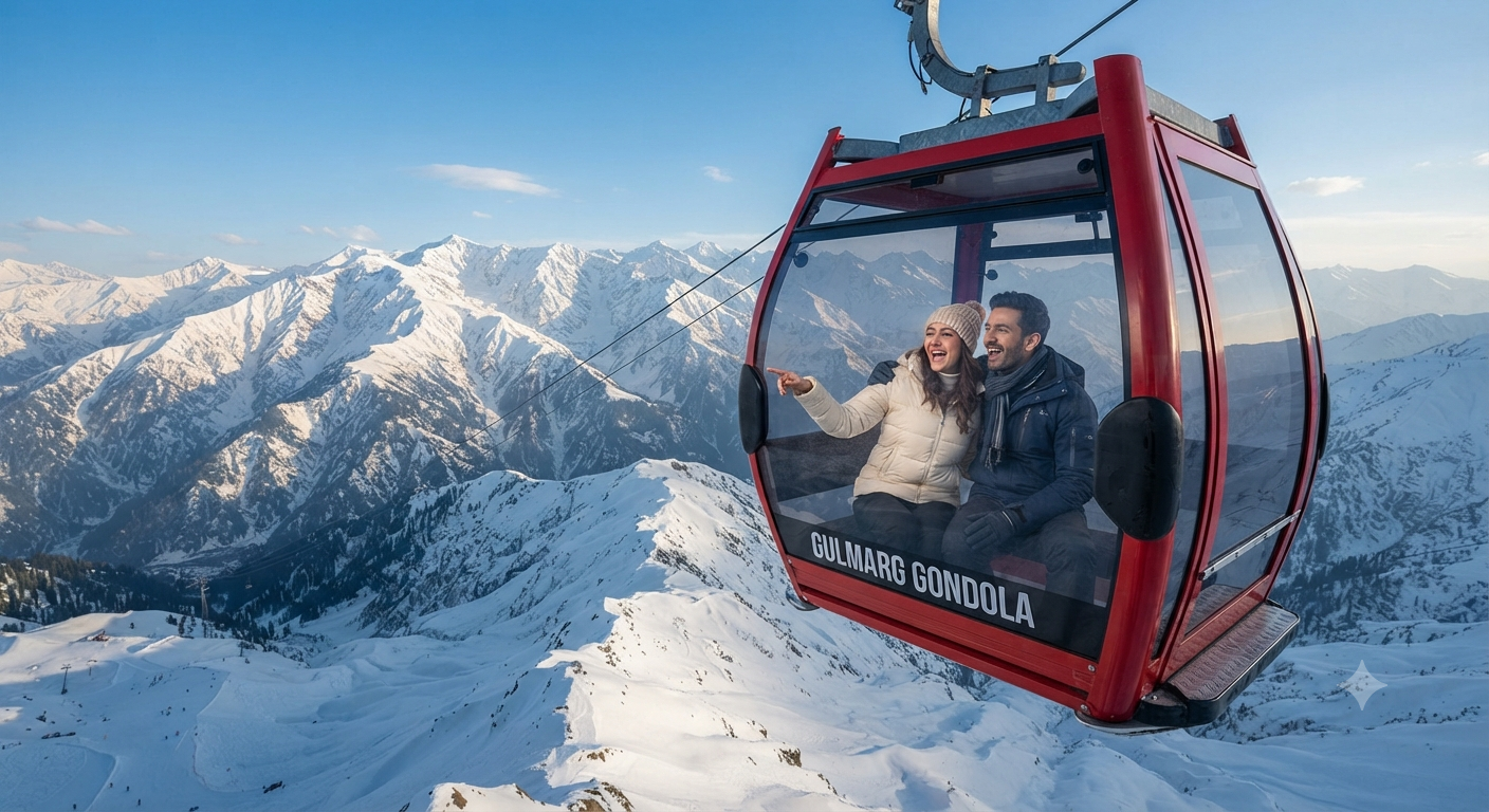 Kashmir holiday package 2026 - Gulmarg Gondola ride
