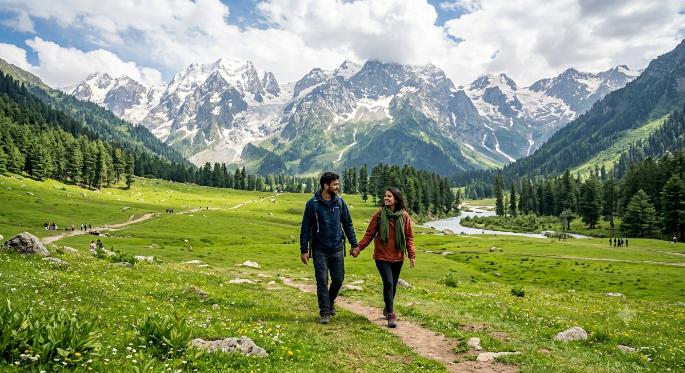 Kashmir Honeymoon Itinerary 6 Days 5 Nights 2026 | ₹22,000 | Book Now 14 Kashmir honeymoon itinerary 6 days 5 nights 2026 - Betaab Valley Pahalgam