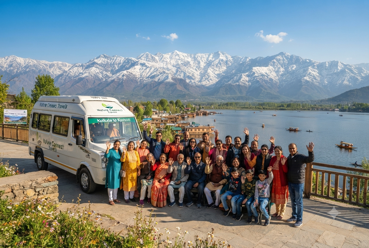 Kashmir packages from Kolkata 2026 - happy group tour in Kashmir
