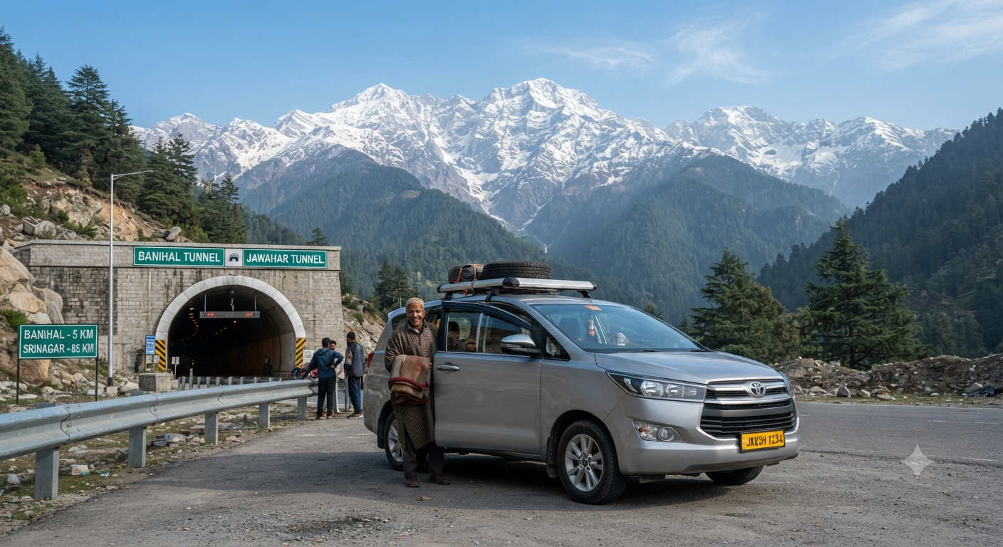 Kashmir tour package from Jammu 2026 - Private cab transport