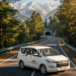 Kashmir tour package from Jammu 2026 - Scenic NH44 highway drive with Innova Crysta