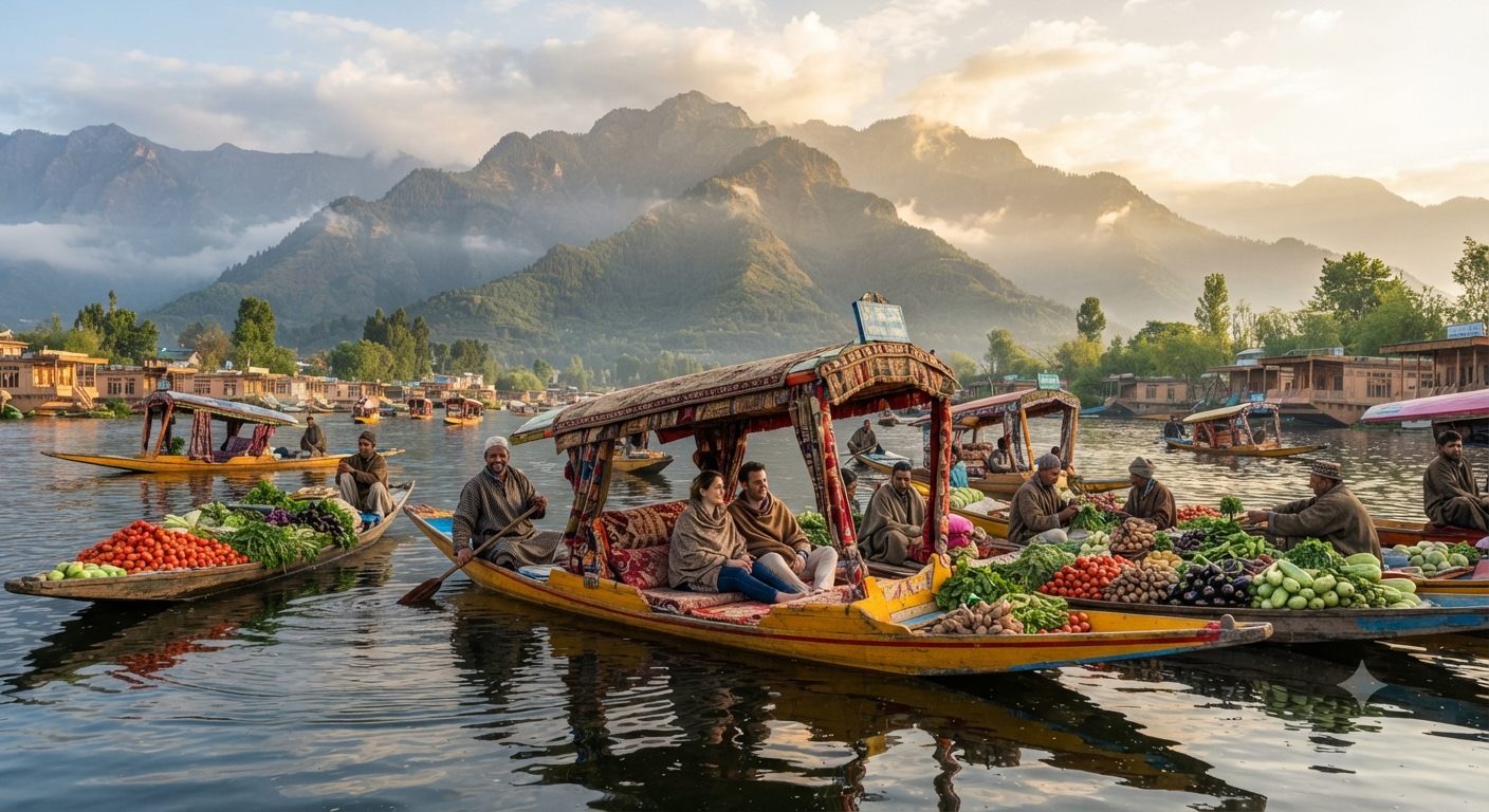 Kashmir tour package from Jammu 2026 - Shikara ride on Dal Lake