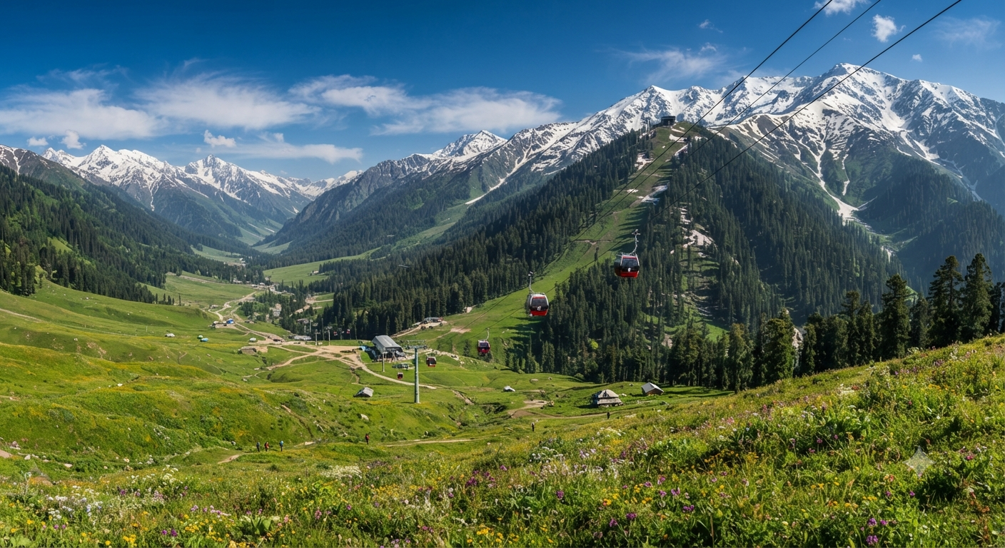 Kashmir tour package from Kochi 2026 - Gulmarg Gondola ride