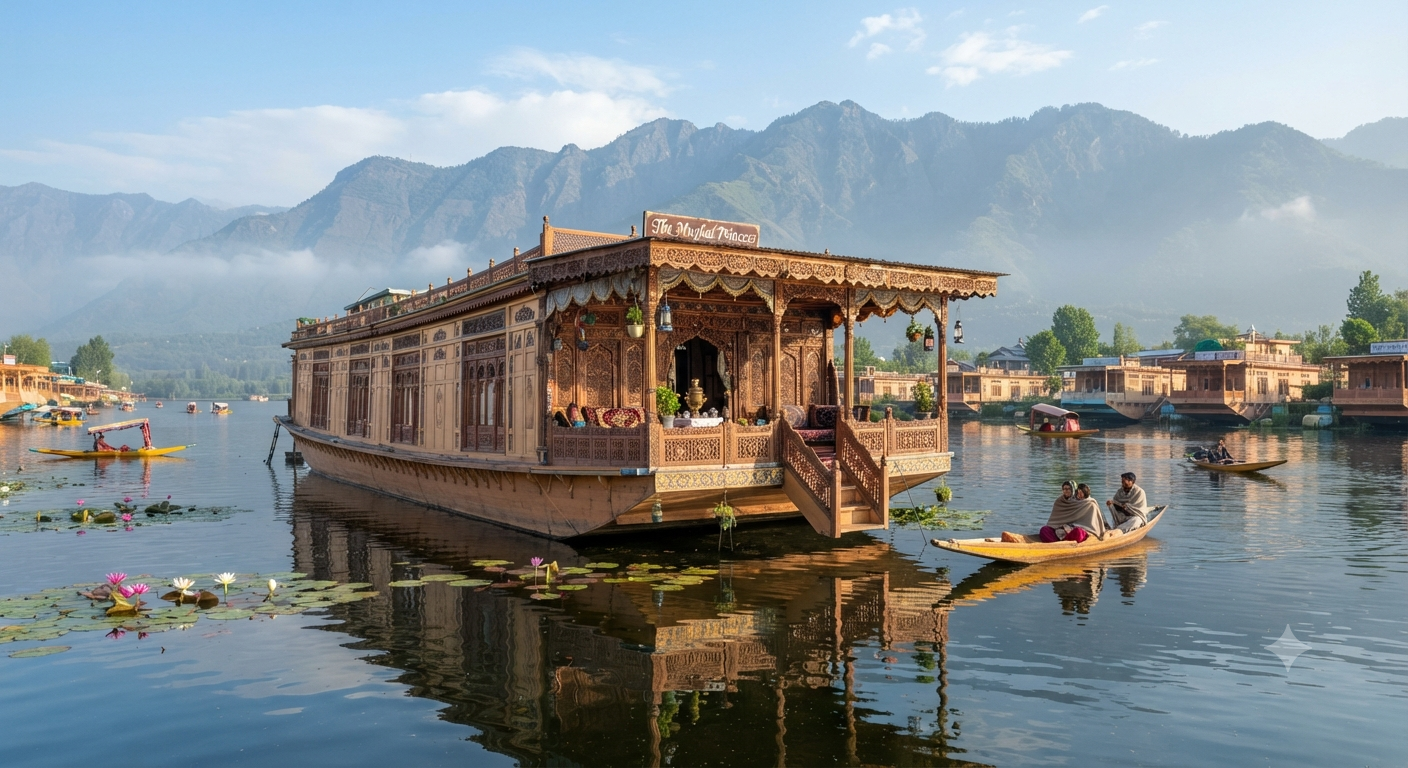 Kashmir tour package from Kochi 2026 - Houseboat stay on Dal Lake