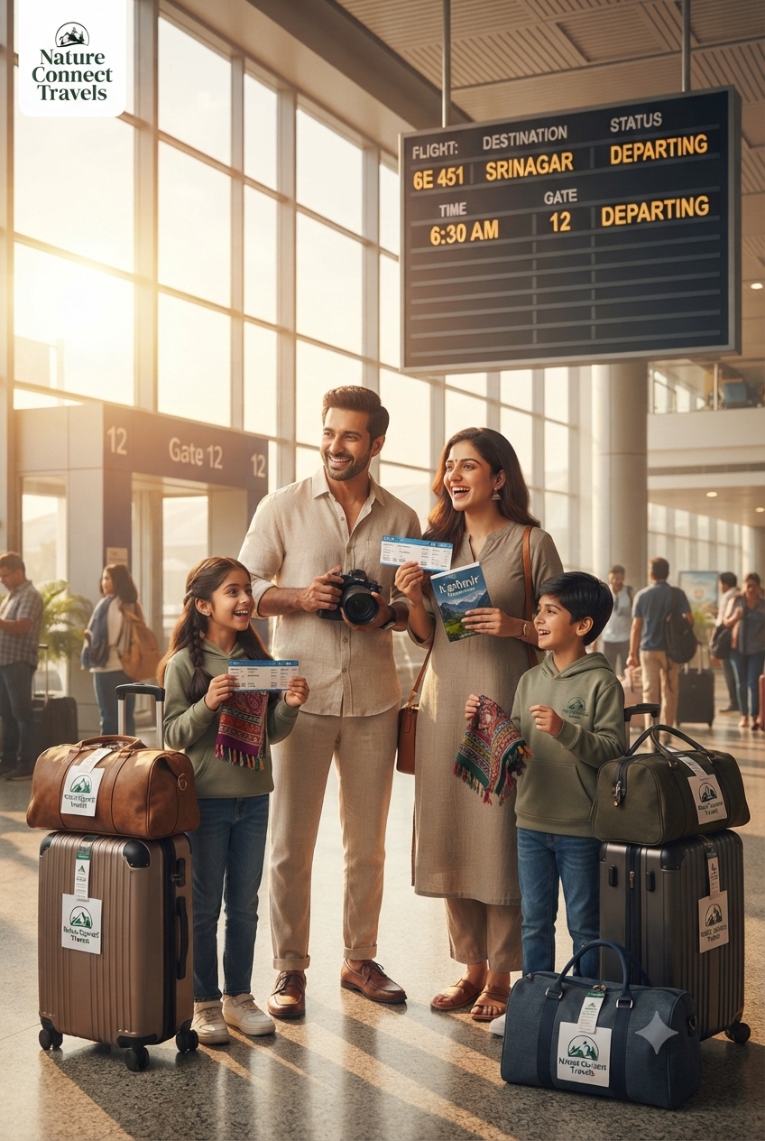 Kashmir tour package from Kochi 2026 - Kerala family departure from Cochin International Airport