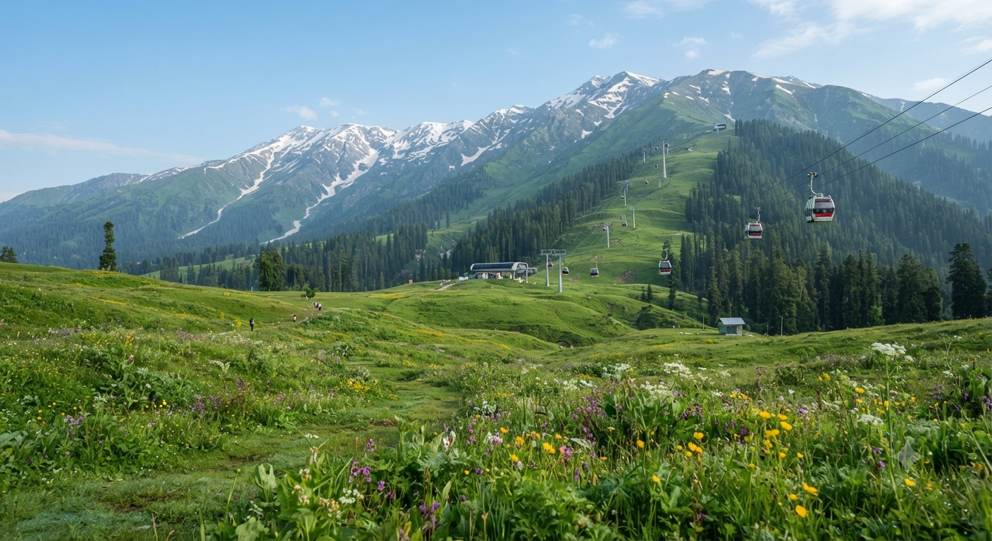 Kashmir travel guide 2026 - Gulmarg Gondola and meadows