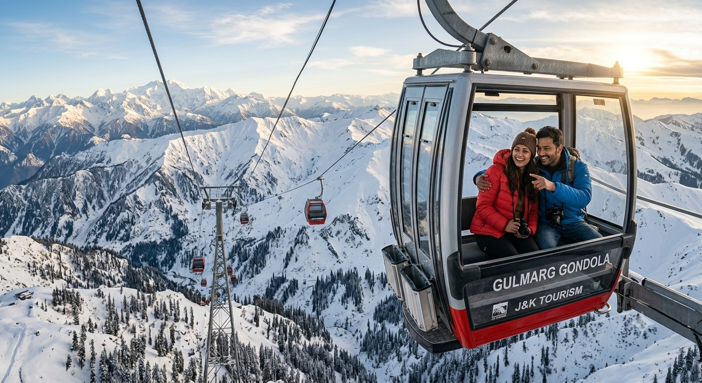 Luxury 5 Nights 6 Days Kashmir Itinerary 2026 | ₹42,045 | Book Now 12 Luxury 5 nights 6 days Kashmir itinerary 2026 - Gulmarg Gondola ride