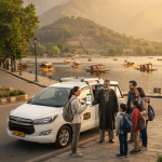 Online cab booking Srinagar Kashmir 2026 - mobile booking with Innova on Dal Lake Boulevard