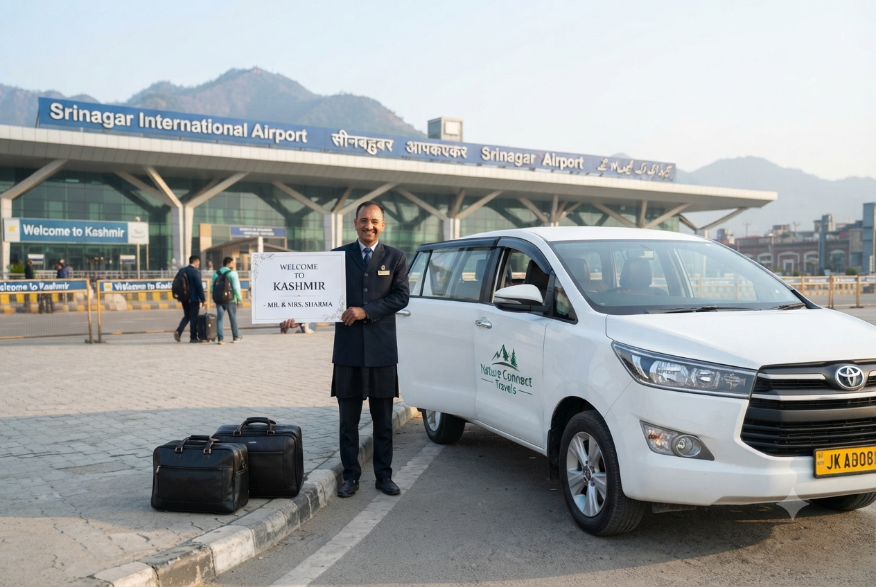Srinagar airport Innova Crysta booking 2026 - Airport pickup service
