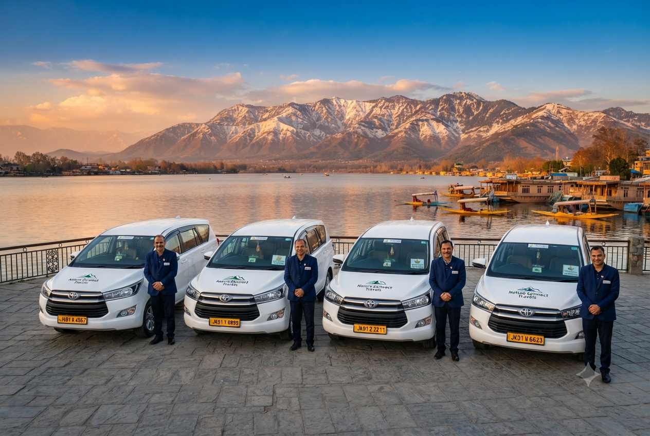 Taxi in Kashmir 2026 - Professional fleet with drivers