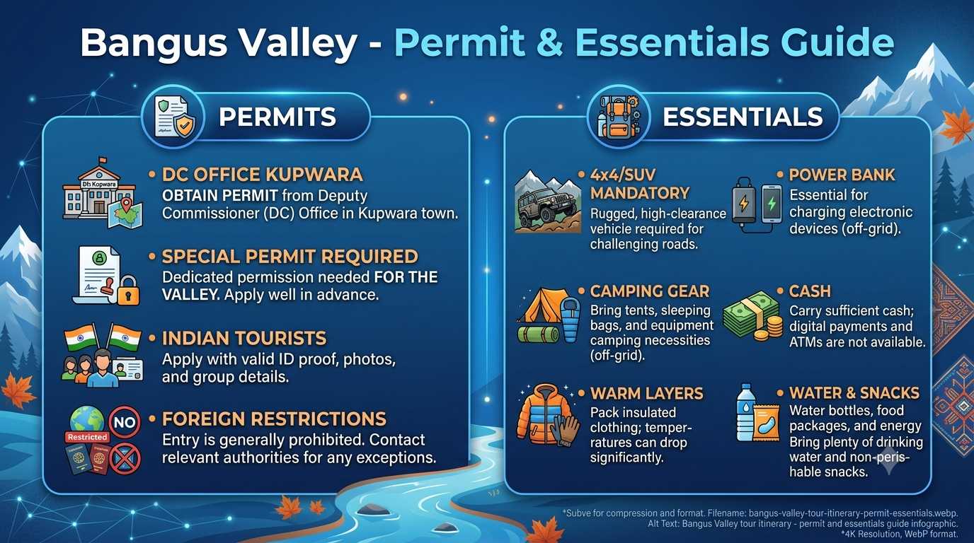 Bangus Valley tour itinerary - permit and essentials guide 