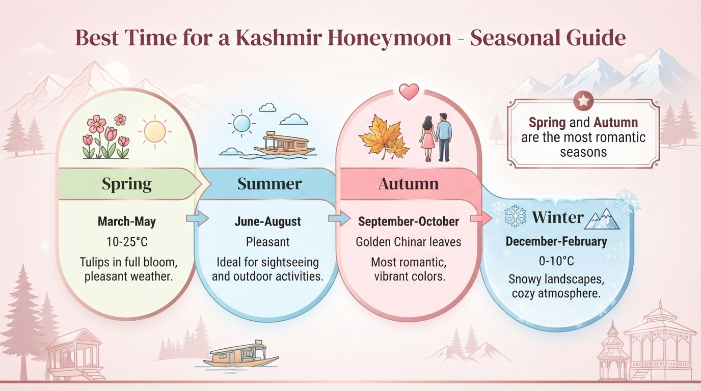 Honeymoon Jammu Kashmir Holiday Package 2026 | ₹20,000+ | Romantic Tours 14 Honeymoon Jammu Kashmir holiday package - seasonal guide