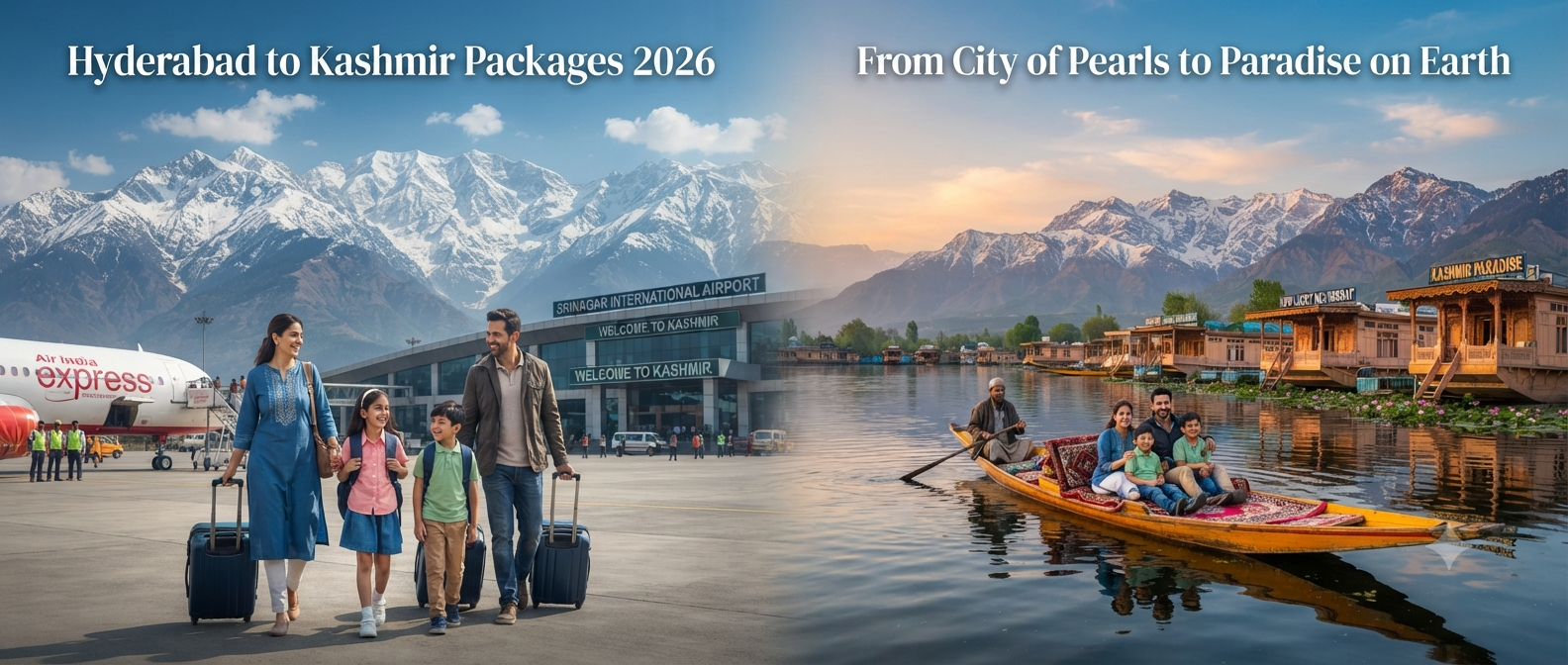 Hyderabad to Kashmir package