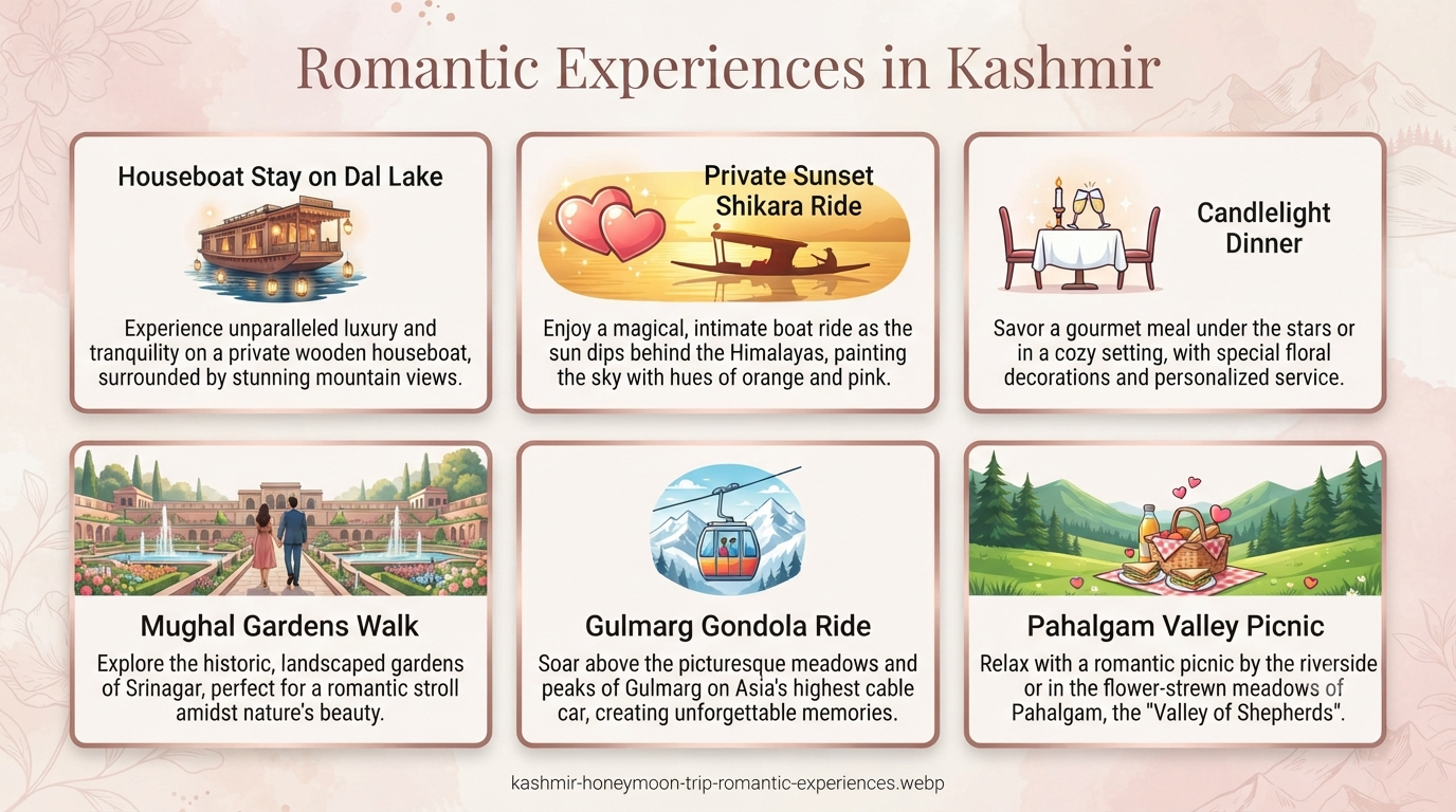 Kashmir Honeymoon Trip 2026 | ₹21,000+ | 6-7 Day Romantic Packages 13 Kashmir honeymoon trip - romantic experiences