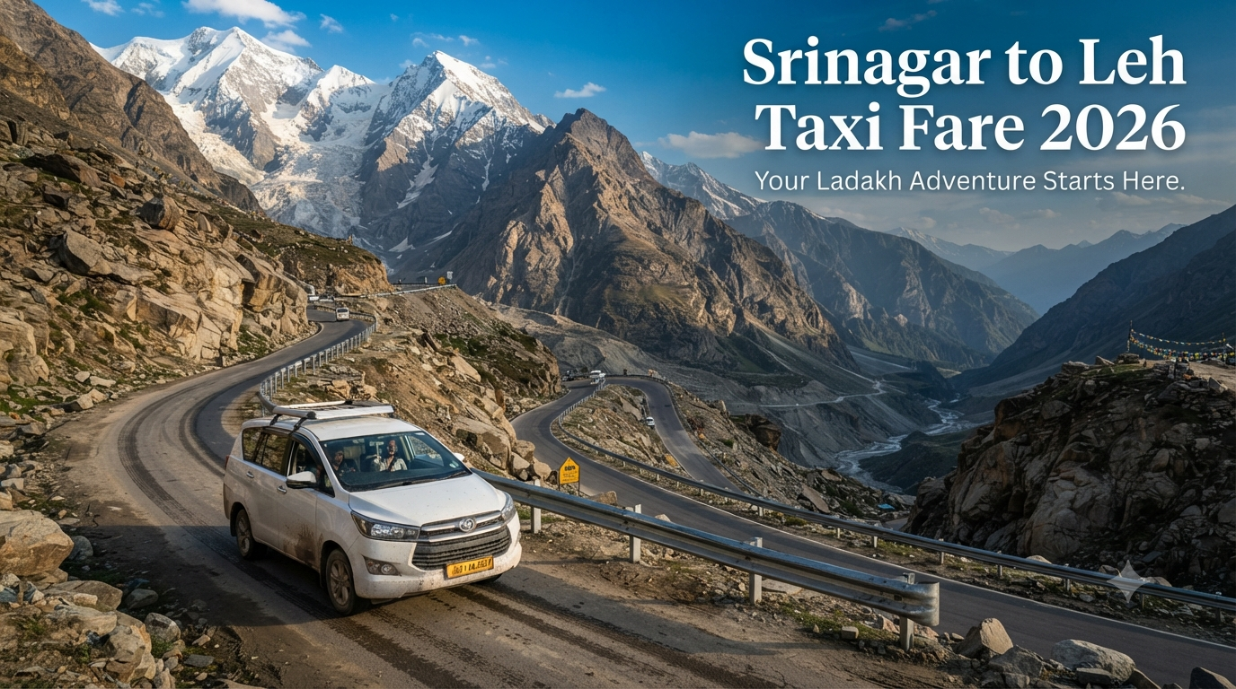 SUV driving through the Himalayan landscape with Nature Connect Travels