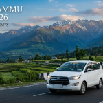 Srinagar to Jammu cab service - SUV driving through the scenic NH44 highway with Nature Connect Travels