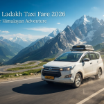 Srinagar to Ladakh taxi fare - SUV driving on the scenic Himalayan route with Nature Connect Travels