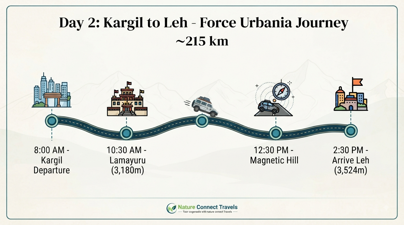 Srinagar to Leh Force Urbania rent