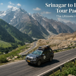 Srinagar to Leh Ladakh tour package - SUV driving through the Himalayan landscape from Kashmir to Ladakh with Nature Connect Travels