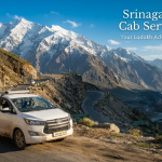 Srinagar to Leh cab service - SUV driving through the Himalayan landscape with Nature Connect Travels