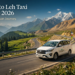 Srinagar to Leh taxi via Kargil - SUV driving through the dramatic Himalayan landscape with Nature Connect Travels