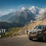 Srinagar to Leh tour packages - SUV driving through the Himalayan landscape from Kashmir to Ladakh with Nature Connect Travels