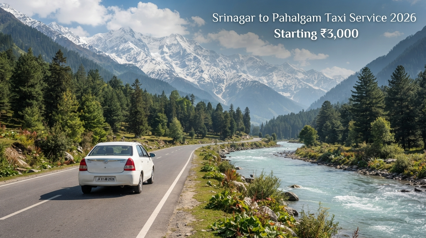 srinagar to pahalgam taxi service 2026