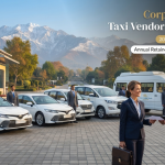 Corporate fleet taxi vendor in Srinagar - fleet of sedans SUVs and tempo travellers with professional chauffeurs for business transport