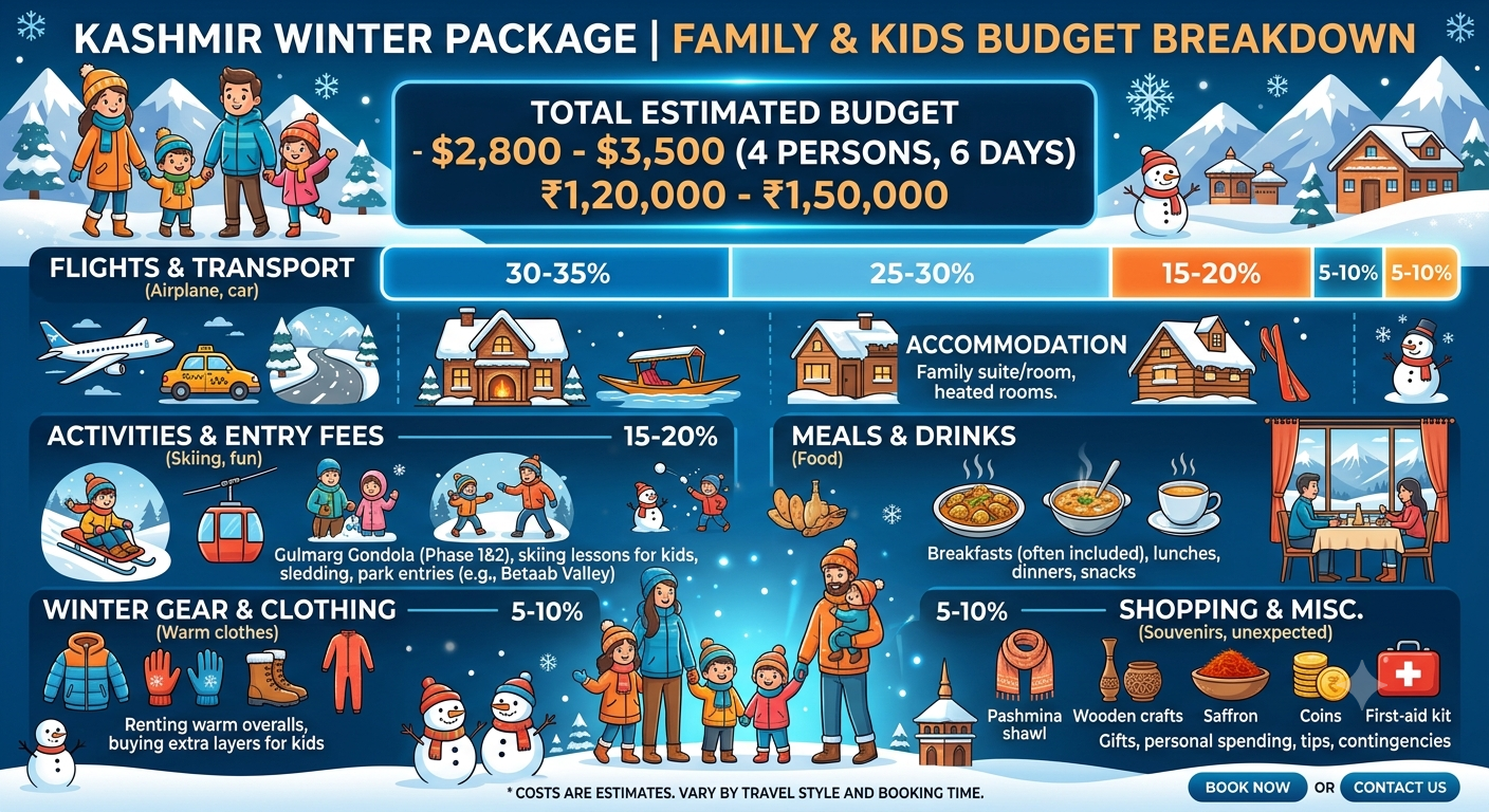 Budget Breakdown Infographic Place after this section. Filename kashmir-winter-package-family-kids-budget-breakdown