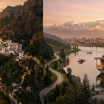 Jammu Kashmir tour package by Nature Connect Travels showing Vaishno Devi shrine and Dal Lake houseboat