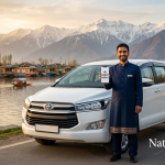 Kashmir cab service phone number +91 84920 83392 by Nature Connect Travels with chauffeur and Innova Crysta