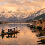 Kashmir package 2026 by Nature Connect Travels showing Dal Lake houseboats and Himalayan peaks
