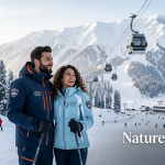 Kashmir snowfall tour package for couple with ski pass showing romantic ski holiday at Gulmarg with Gondola backdrop