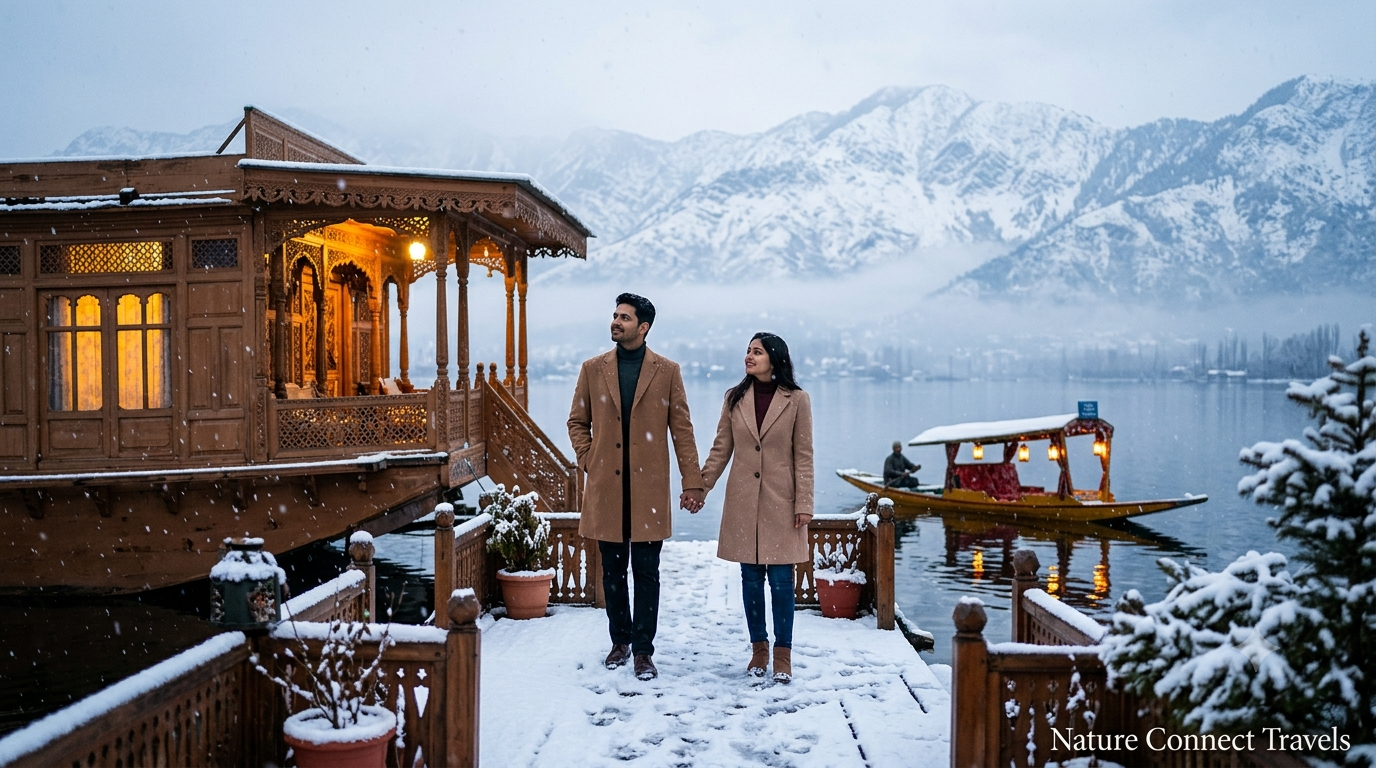 Kashmir winter honeymoon package from Ahmedabad