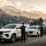 SUV rental in Kashmir by Nature Connect Travels showing Fortuner Innova Crysta and Scorpio fleet with chauffeurs