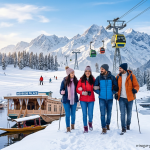 Srinagar Gulmarg Pahalgam tour package by Nature Connect Travels showing Dal Lake houseboats Gondola and Lidder valley