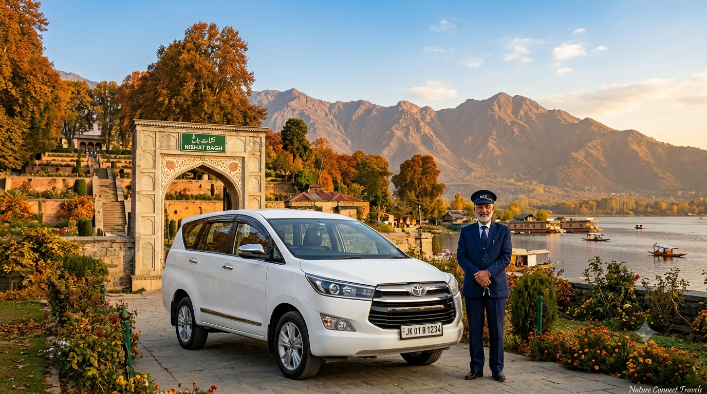 Srinagar sightseeing cab full day rates