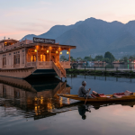 Srinagar trip package by Nature Connect Travels showing Dal Lake houseboat with Shikara and private cab